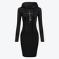 Autumn Winter Women Hoodies Sweatshirts Long-sleeved Dress