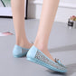 Spring And Summer Beanie Shoe Covers Foot Sandals Flat Single Shoes Comfortable Women Lce Breathable Mesh Bow Women&