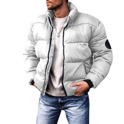 Coat Stand-up Collar Downcotton-padded Jacket Thickened Men&