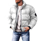 Coat Stand-up Collar Downcotton-padded Jacket Thickened Men&