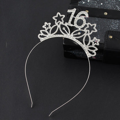 Rhinestone Hair Accessories Alloy Headband For Women