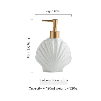 Nordic Style Ceramic Bathroom Storage Gel Hand Sanitizer Disinfectant Bottle