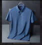 Breathable Lapel Short Sleeved T Shirt For Men