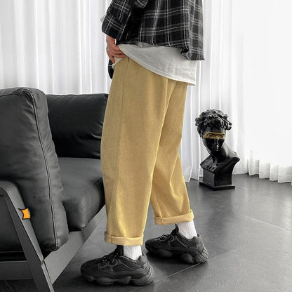 LAPPSTER Men Wide Leg Harem Joggers Pants