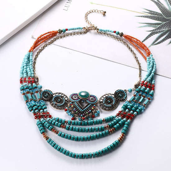 New Necklace Boho Pendant For Women 60cm Necklace Ethnic Jewelry For Friend Gift Bijoux Dropshipping Collier Accessories