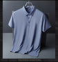 Breathable Lapel Short Sleeved T Shirt For Men