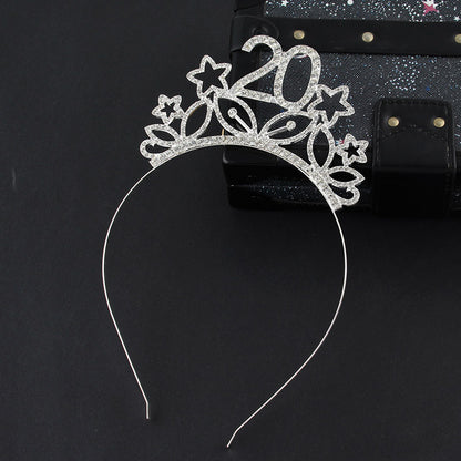 Rhinestone Hair Accessories Alloy Headband For Women